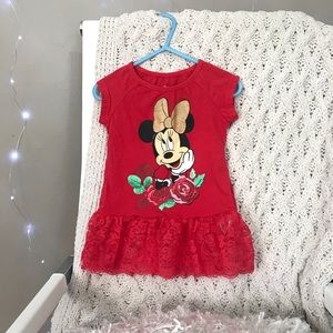 24M Disney Minnie Mouse Ruffle Lace Tunic